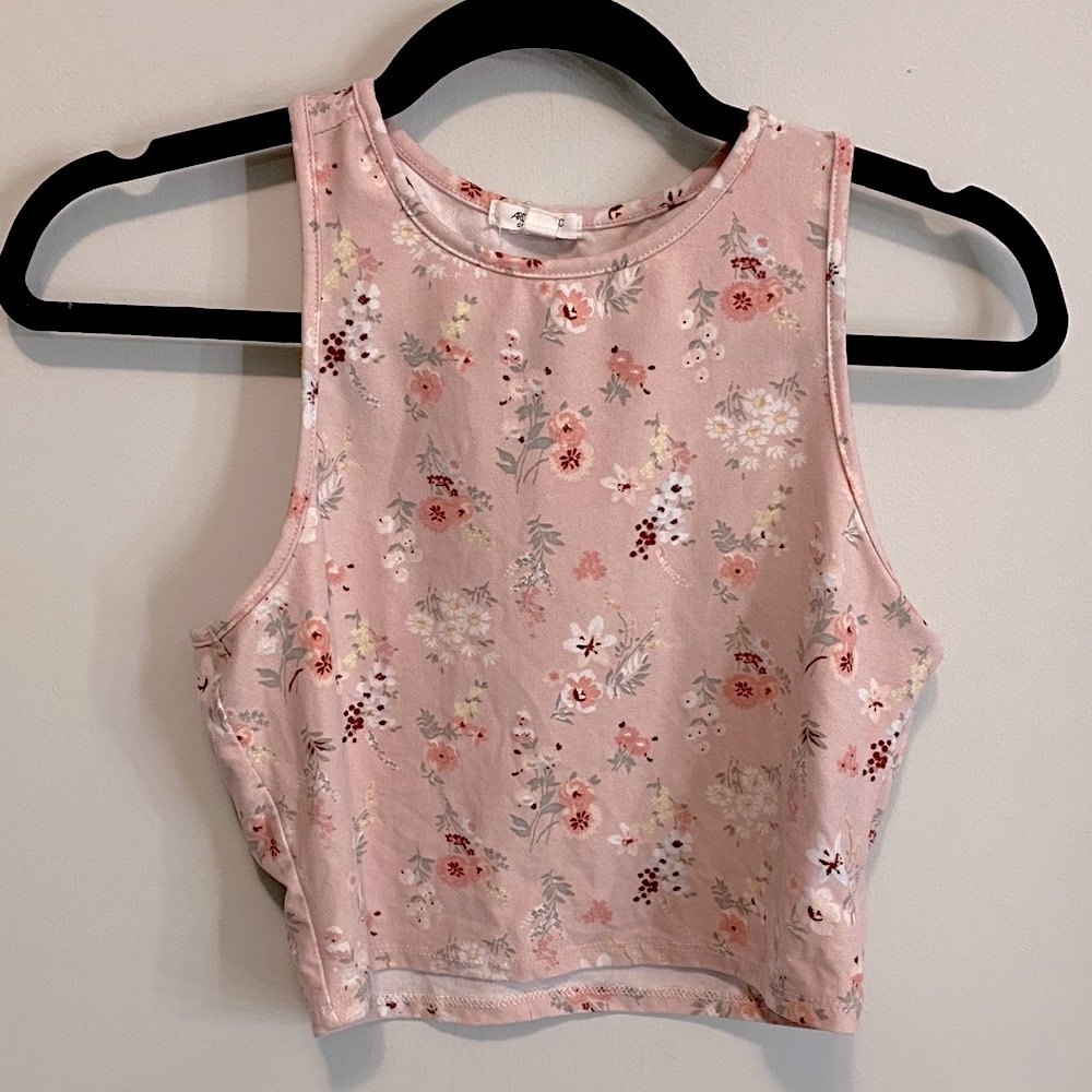 Pink floral tank Ardene
